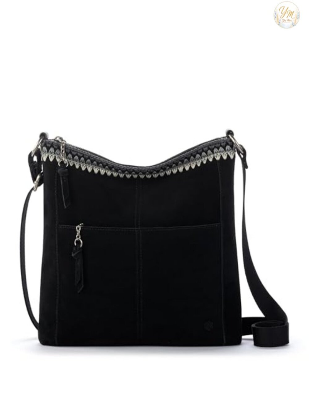 Leather Crossbody Purse Adjustable Strap Zipper Pockets